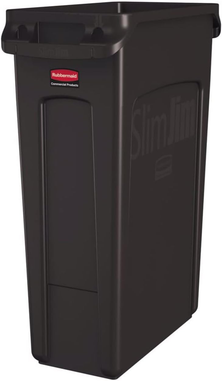Rubbermaid Commercial Slim Jim 23 GAL Trash Can for Any Space