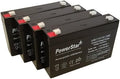 PowerStar 6 Volt 7Ah Batteries Compatible with APC RBC34 - 4-Pack