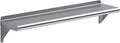 8 in x 36 in Stainless Steel Wall Shelf - Heavy-Duty Mounting