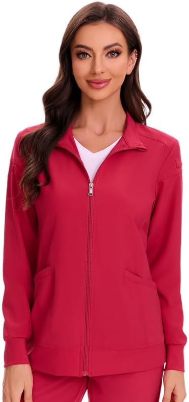 COZYFIT Scrub Jackets for Women with Ample Storage and Comfort