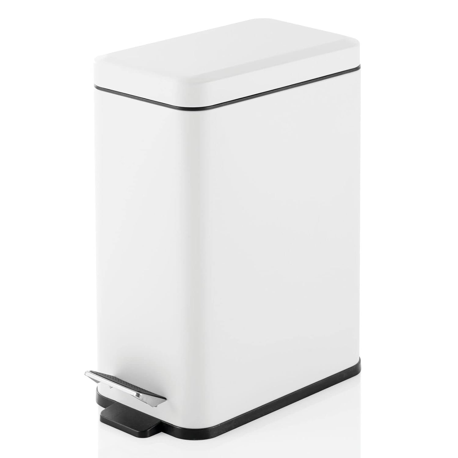 mDesign Pedal Bin for Bathroom, Kitchen and Office Use