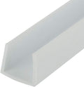 Styrene U-Channel for 3/4ft Panels - Pack of 3, Matte White