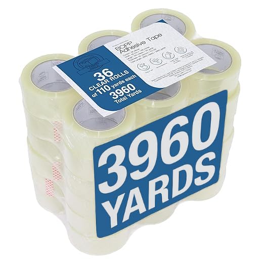 Clear Packing Tape for Heavy Duty Shipping and Moving Needs