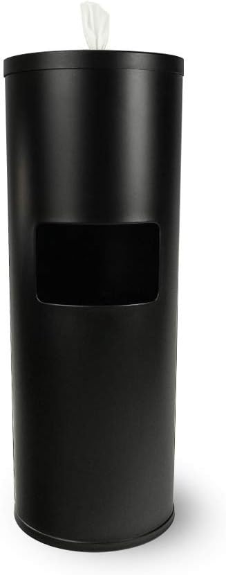 Zogics Gym Wipes Dispenser Stand with Built-in Trash Bin
