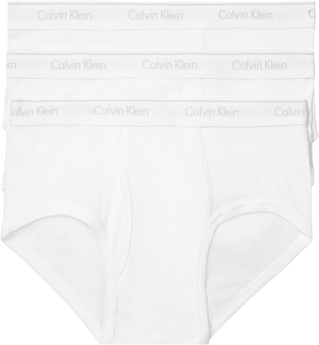 Calvin Klein Men's Cotton Classics 3-Pack Briefs for Comfort