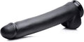 The Master Suction Cup Dildo - Large Realistic Black