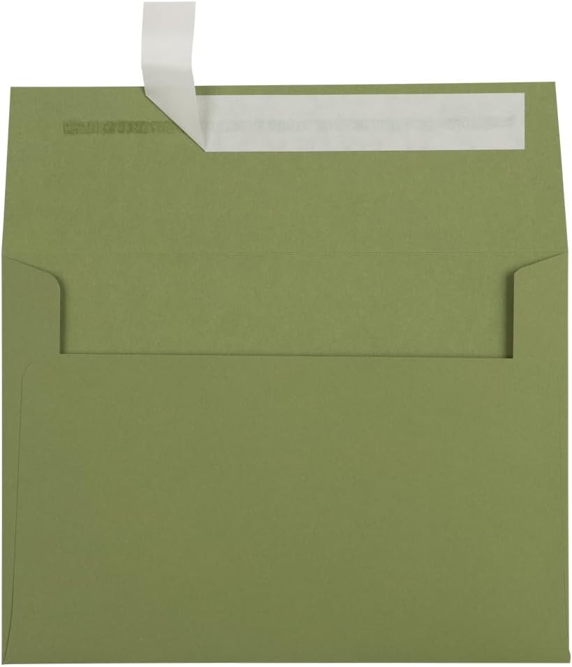 A7 Invitation Envelopes by LUXPaper - Peel & Press Green 1000 Qty