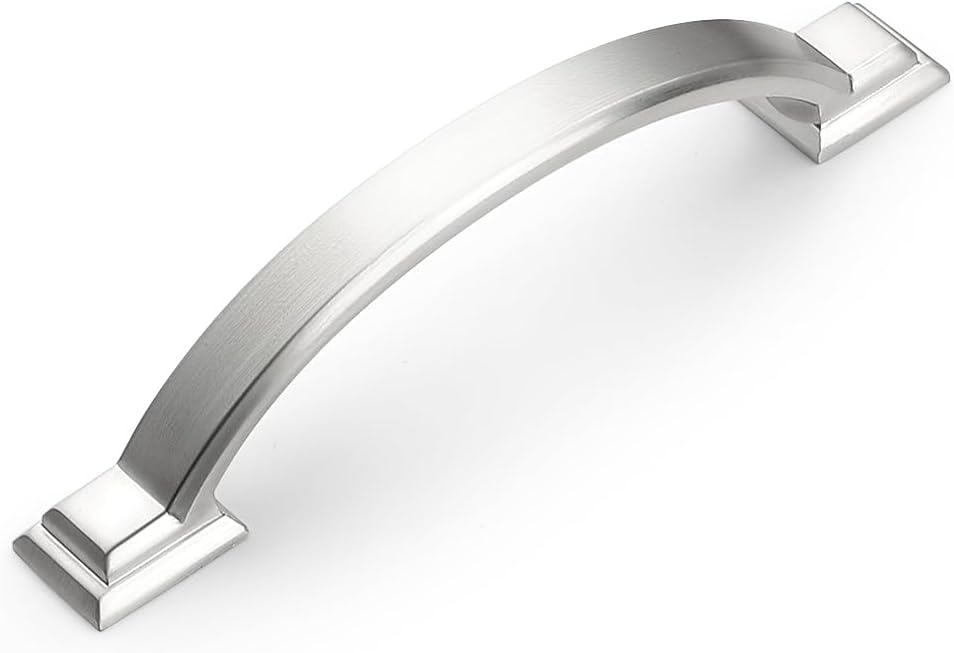 Mengico Satin Nickel Cabinet Pulls - Durable Drawer Handles