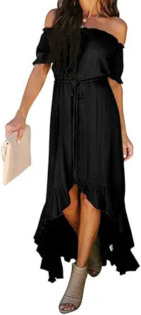 Dokotoo Womens Off The Shoulder Casual Maxi Dress for 2024