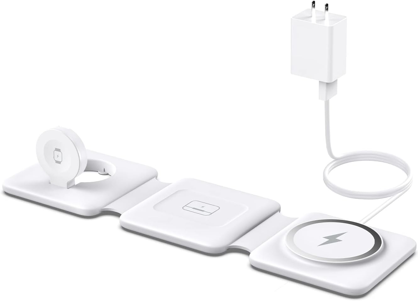 Foldable Magnetic Charger Dock - Charge Multiple Apple Devices On-The-Go! 