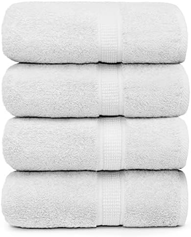 Premium Bath Towels Pack of 4 - Super Soft & Highly Absorbent