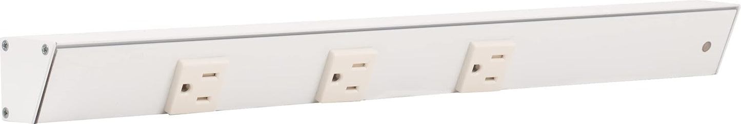Task APT Angled Power Strip 18 inch Right with 3 Receptacles