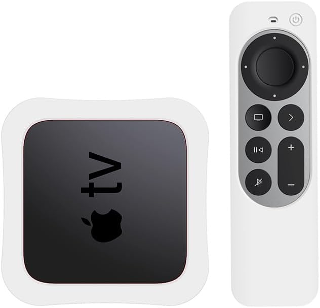 Protective White Case for Apple TV 4K Remote