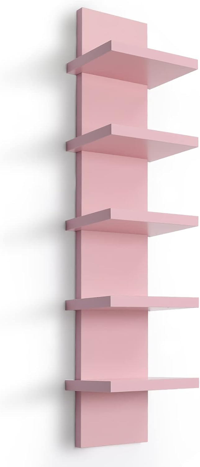 Homaterial 5 Tier Wall Shelf Unit for Stylish Home Organization