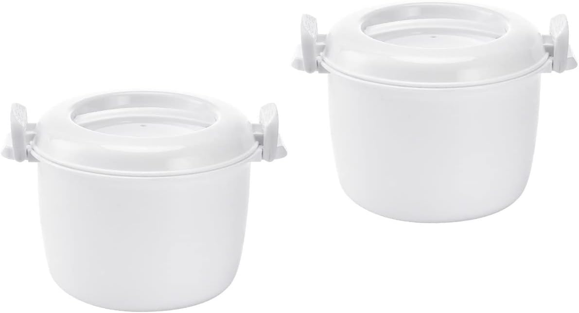 Hemoton Microwave Rice Steamer Duo: Quick & Easy Meals