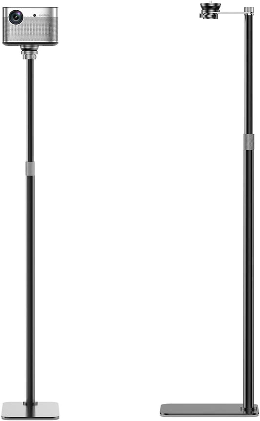 Adjustable Carbon Steel Projector Stand - 360 Rotation for Perfect Viewing