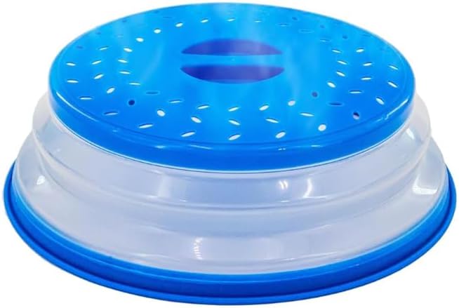 BPA Free Splatter Guard 10.5 Blue Microwave Cover - LAPSCET