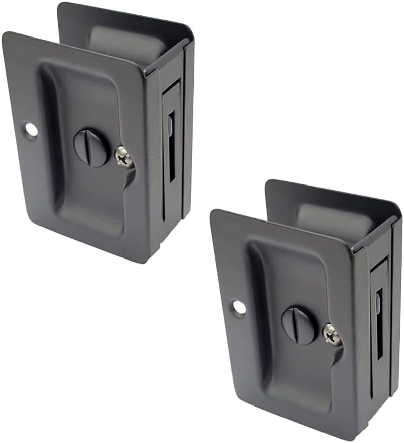 QCAA Premium Quality Solid Brass Rectangular Pocket Door Pull