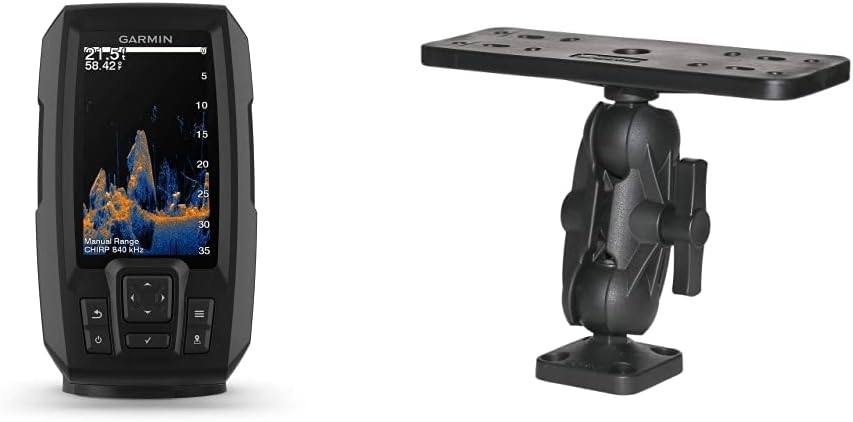 Garmin Striker Vivid 4cv Fishfinder with Scotty Mounting Plate