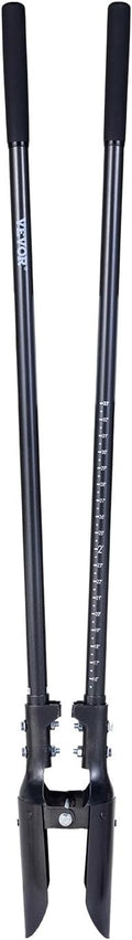 Post Hole Digger - Heavy Duty Manual Hole Digger with Scale Markings