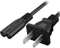 AC 2 Prong C8 Power Cord 5ft Standard 2-Slot - Reliable Replacement