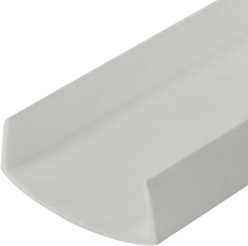 1-1/2 Inch Styrene Plastic U-Channel for Edging and Protection