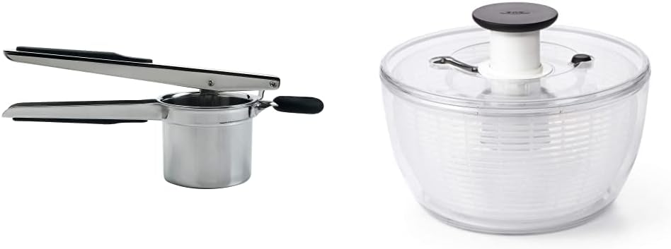 OXO Good Grips Stainless Steel Potato Ricer and Salad Spinner