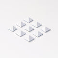 RaceWax Metal Pyramid Snowboard Studs Stomp Pad Set - Grip & Style in White