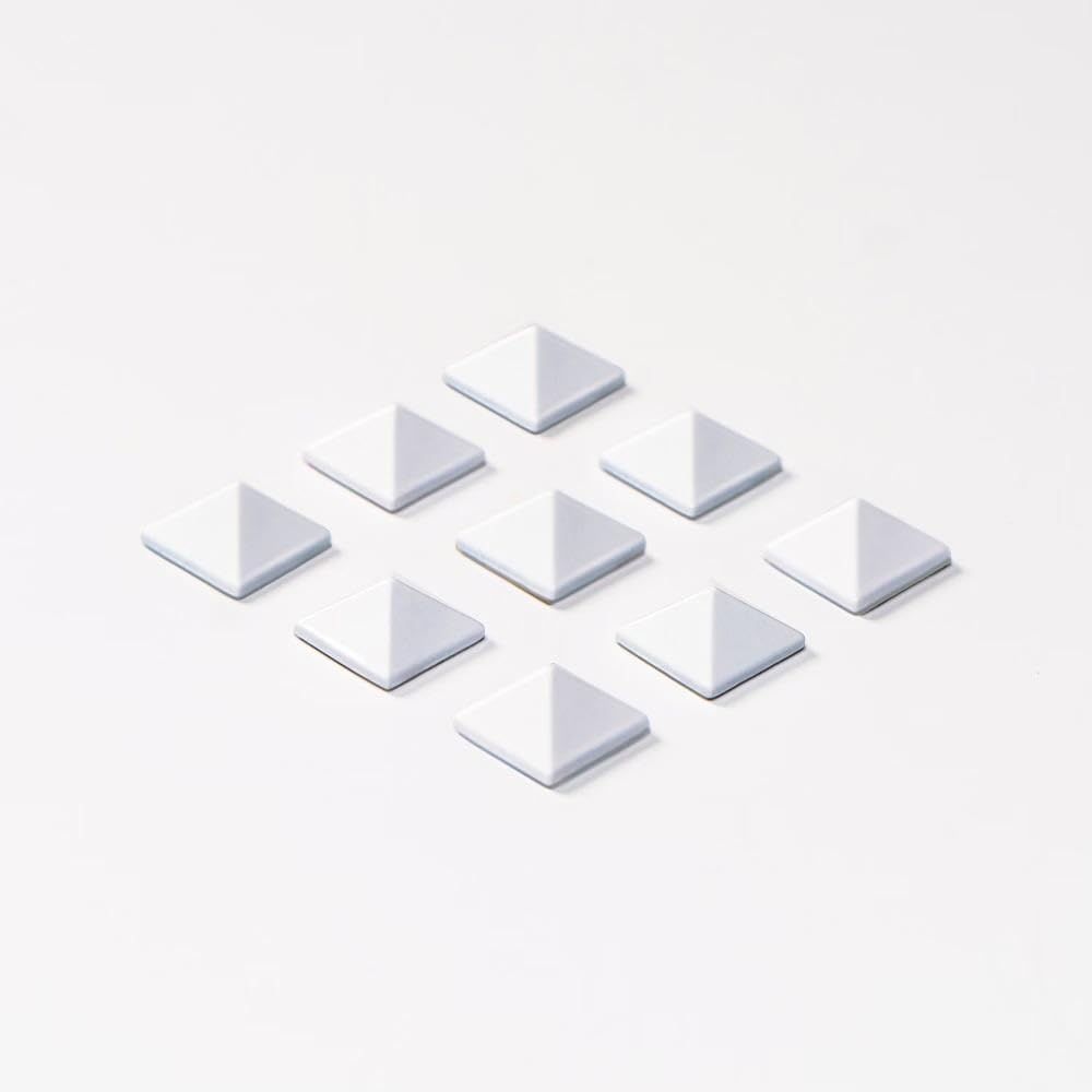 RaceWax Metal Pyramid Snowboard Studs Stomp Pad Set - Grip & Style in White