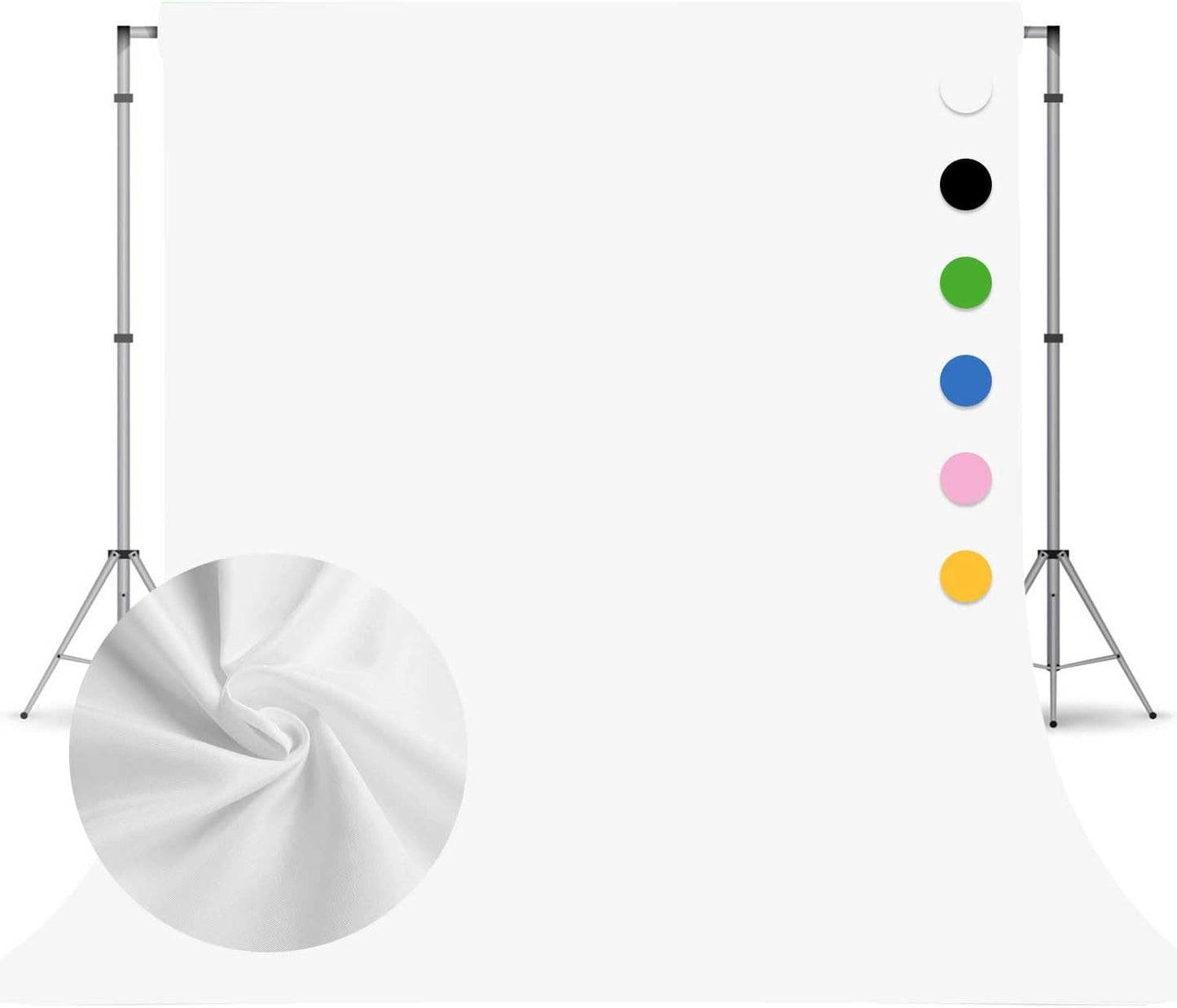 TERSUM 8FTx10FT White Photography Backdrop: Perfect for Stunning Photos!