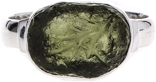 Moldavite Ring 925 Sterling Silver Handmade Natural Gemstone Jewelry