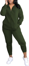 Two Piece Outfits For Women Casual Long Sleeve Sweatsuits Jogger Cute