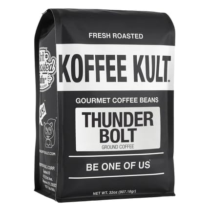 Koffee Kult Thunder Bolt Coffee Ground Dark Roast 100% Arabica