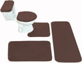 Madeals Long Memory Foam Bathroom Rug Set 5 Piece - Soft Absorbent