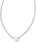Kendra Scott Cailin Pendant Necklace - Classic White Crystal Elegance