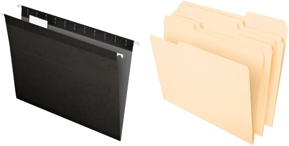 Pendaflex Reinforced Hanging File Folders Bundle for Organization