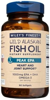 Wiley's Finest Wild Alaskan Fish Oil for Joint Health Support