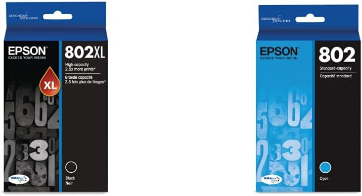 Epson T802 DURABrite Ultra Ink Cartridges for Workforce Pro