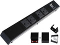 12in Hardwired Power Strip 4 TR Outlets with USB - Permanent Mount