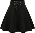 Gothic Plaid Mini Skirts for Women High Waist Short Skater - Cute