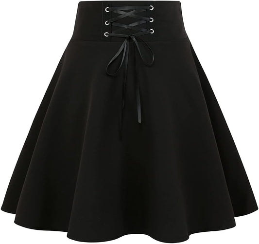 Gothic Plaid Mini Skirts for Women by IDEALSANXUN - Stylish Fit