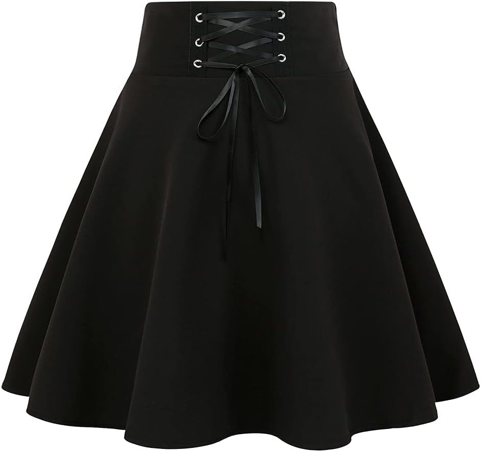 Gothic Plaid Mini Skirts for Women by IDEALSANXUN - Plus Size