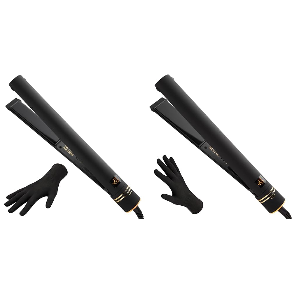 Hot Tools Black Gold Evolve Ionic Flat Iron Bundle for Styling