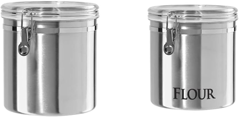 Oggi Stainless Steel Kitchen Canister Set for Fresh Storage