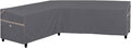 L-Shaped Left Facing Sofa Cover 83L x 104W x 33D - Dark Grey