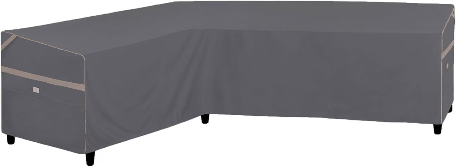 Heavy Duty Waterproof Patio Furniture Covers for L-Shaped Sofas