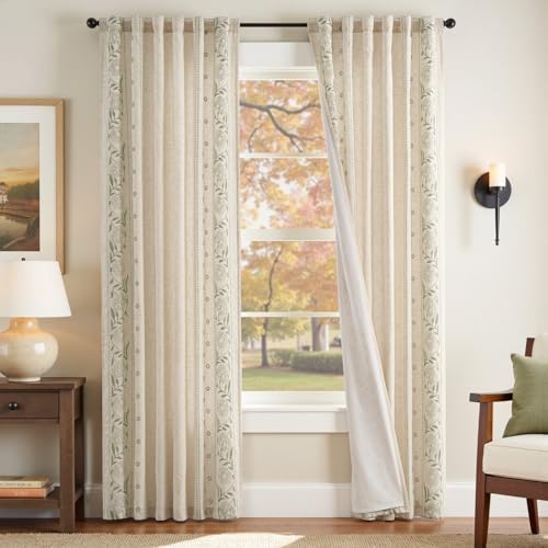 Winslow Lined Linen Curtains for Bedroom and Living Room Decor