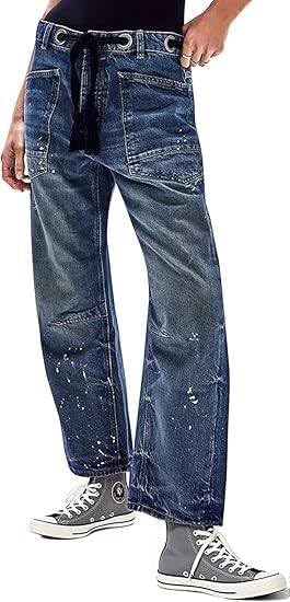 Womens Moxie Pull-On Barrel Jeans for Stylish Comfort