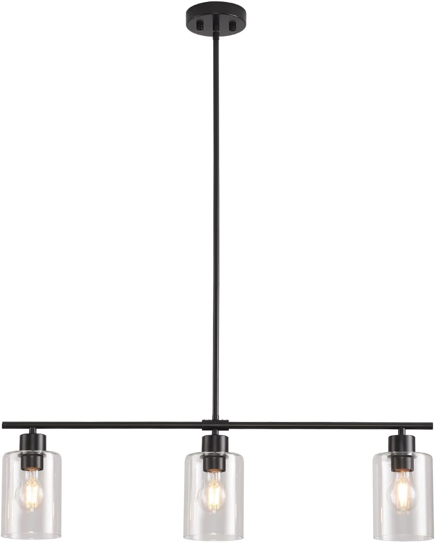3 Lights Pendant Lighting for Kitchen Island with Adjustable Height