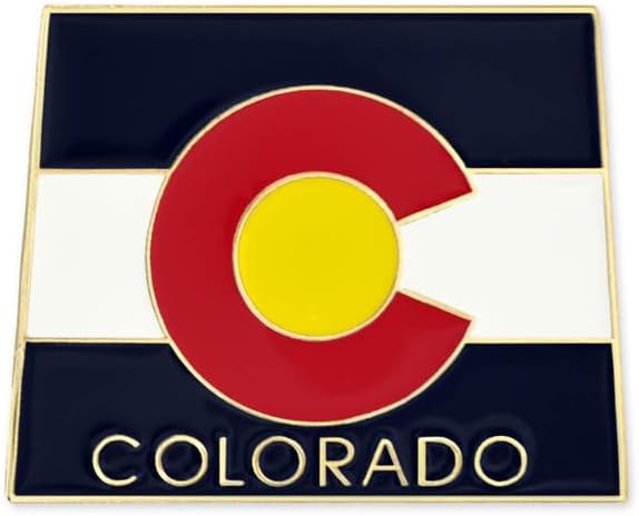 Colorado State Shape Flag Lapel Pin - Perfect Gift for Collectors